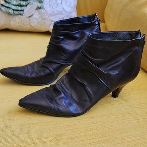 Pedro Garcia black leather booties Witch